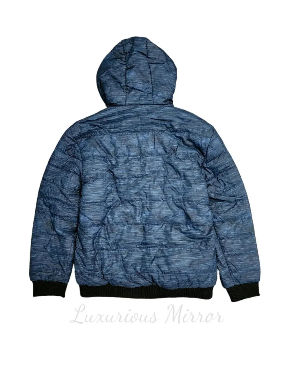 New Balance Jacket Puffer Hoodie Tech Full Zip Lightweight Fleece Black Sz M